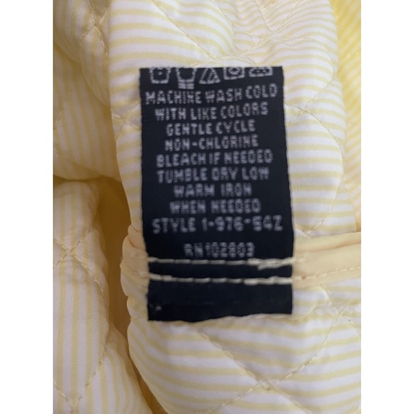 Briggs New York Butter Yellow Quilted Jacket Women's Size Large - Picture 9 of 10